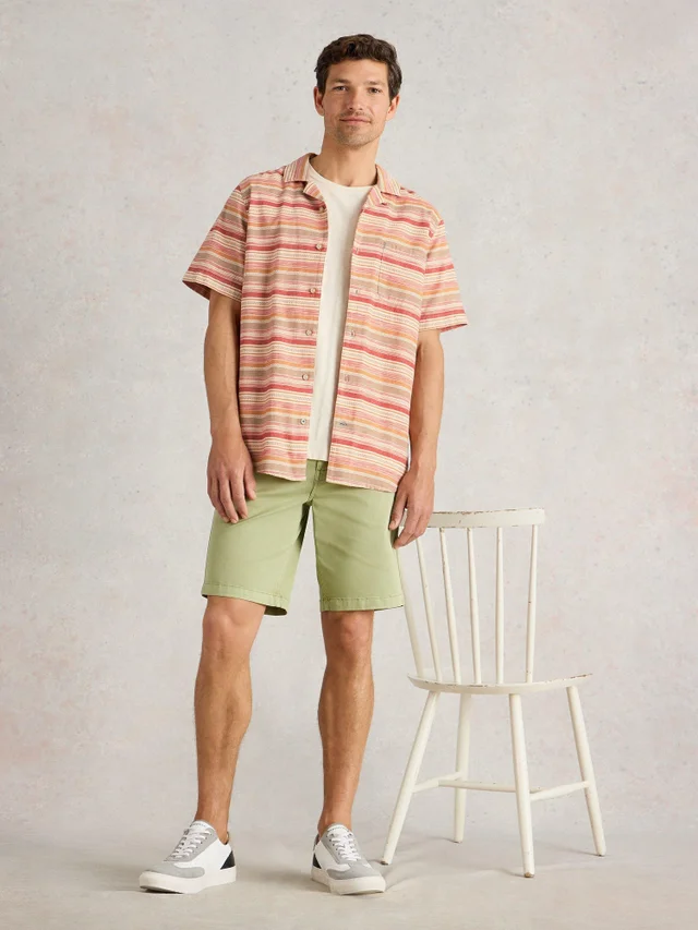Gestreiftes Kurzarmhemd