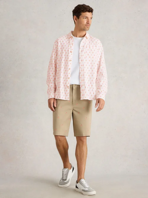 Hemd mit Flamingoprint - White Pr - XXXL Bild 2
