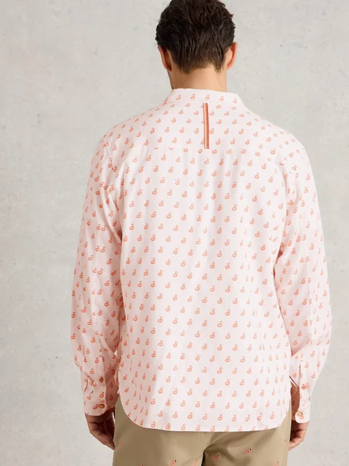 Hemd mit Flamingoprint - White Pr - XXXL Bild 4