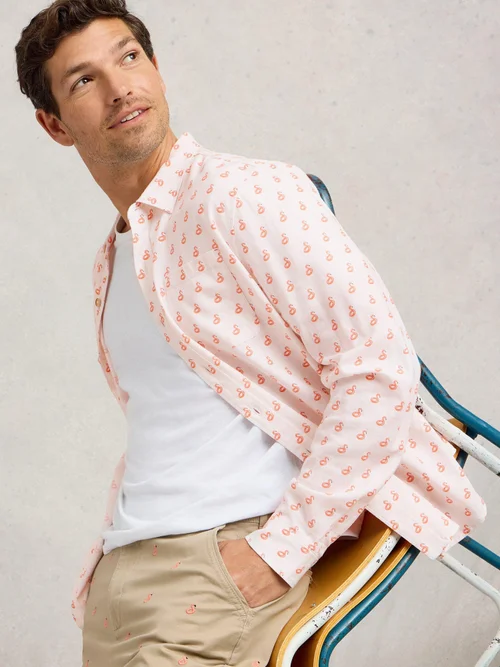 Hemd mit Flamingoprint - White Pr - XXL Bild 1