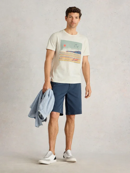 T-Shirt Abersoch mit Surfergrafik - Nat Pr - XXL Bild 2