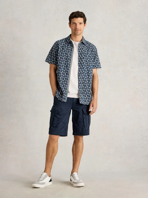 Hemd Finsbury mit Koi Karpfen Print - Navy Pr - XXL Bild 2