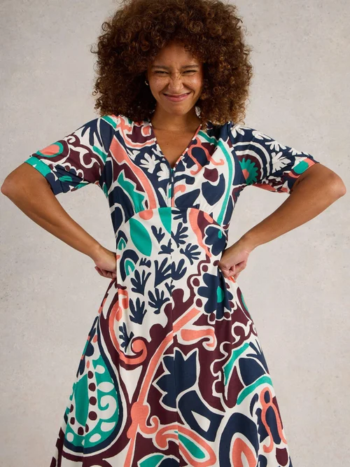 Jerseykleid Megan - Blk Mlt - 52/R Bild 3