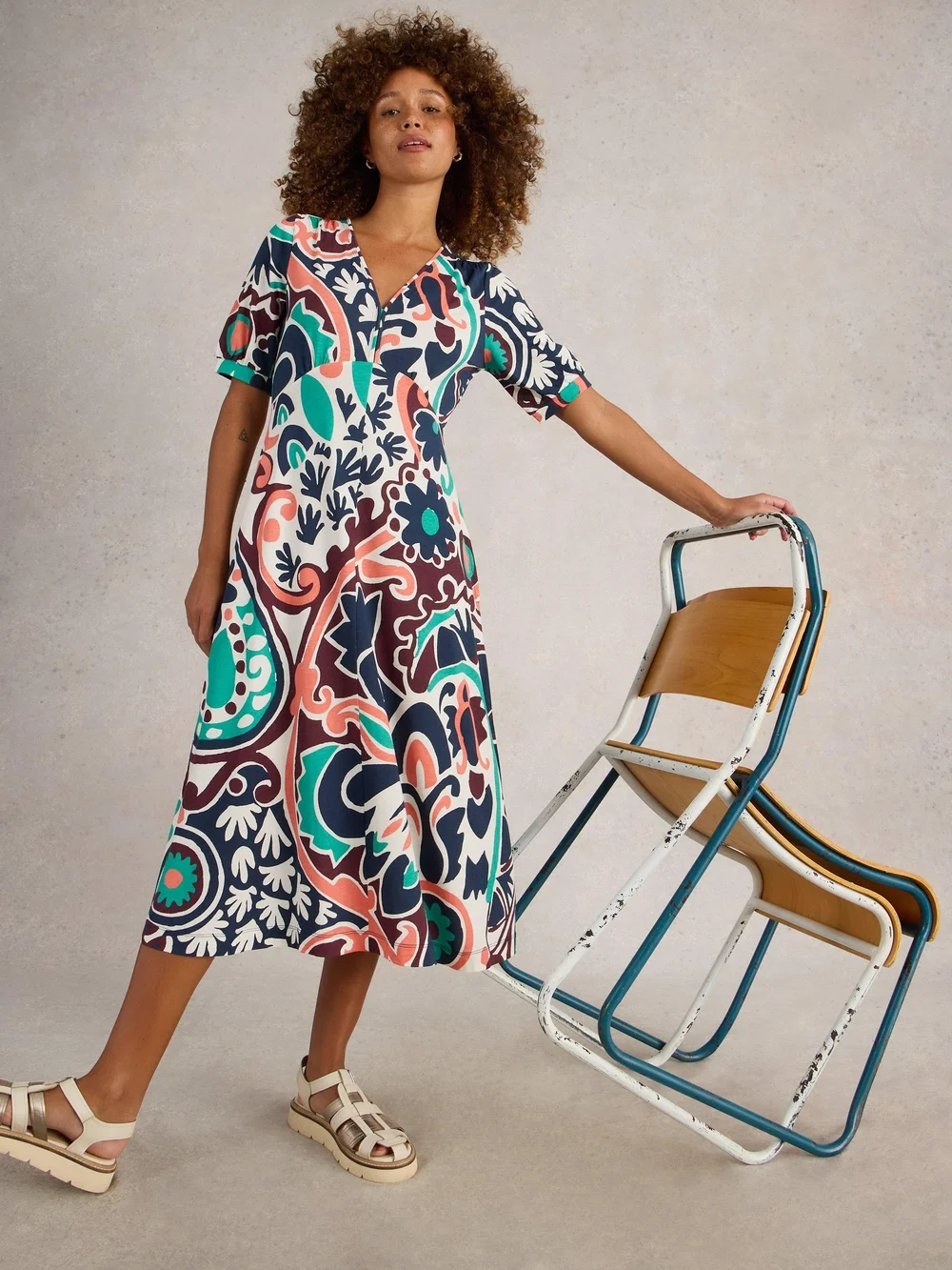 Jerseykleid Megan - Blk Mlt - 52/R Bild 1