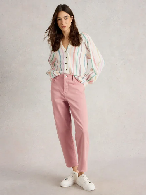 7/8-Jeans Blake mit geradem Bein - Mid Pink - 46/R Bild 2