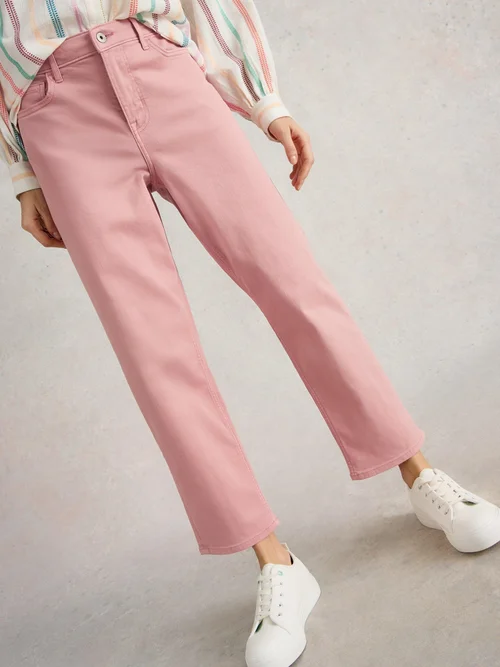 7/8-Jeans Blake mit geradem Bein - Mid Pink - 46/R Bild 3