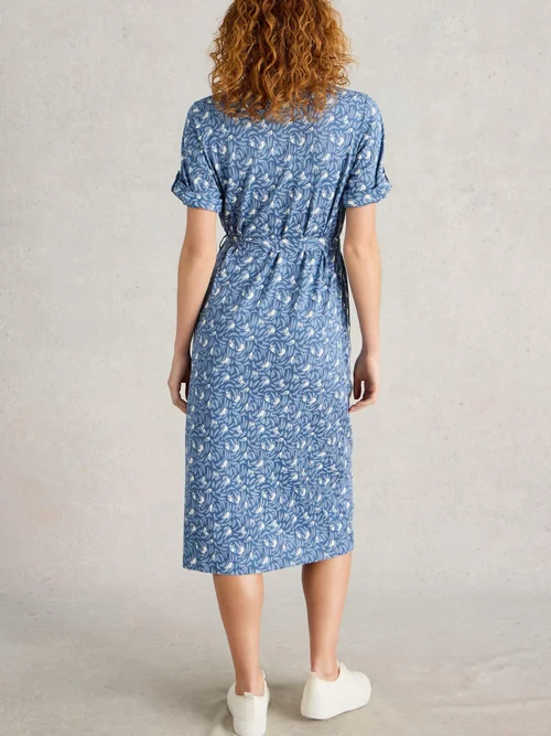 Hemdblusenkleid Annie aus Jersey - Blue Pr - 52/R Bild 4
