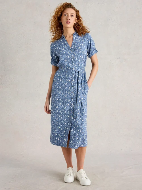 Hemdblusenkleid Annie aus Jersey - Blue Pr - 52/R Bild 2