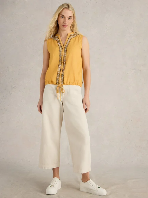 Ärmellose Bluse Tulip - Mid Yellow - 48 Bild 2