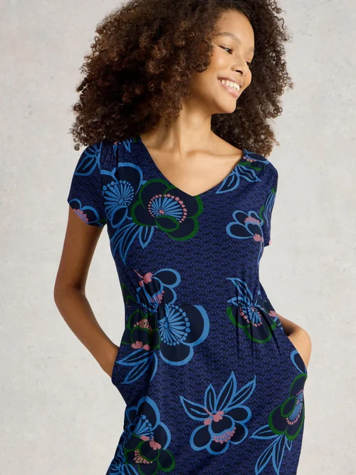 Jerseykleid Tallie - Blue Pr - 34/R Bild 3