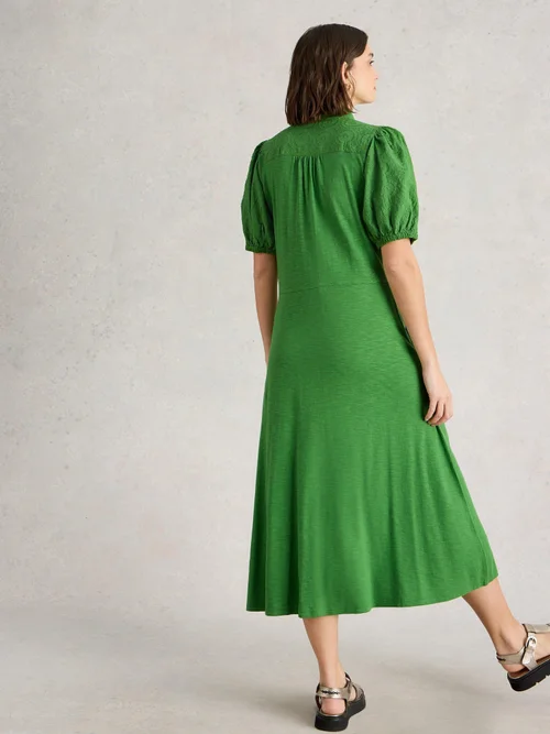 Besticktes Kleid Rua - Mid Green - 48/R Bild 4