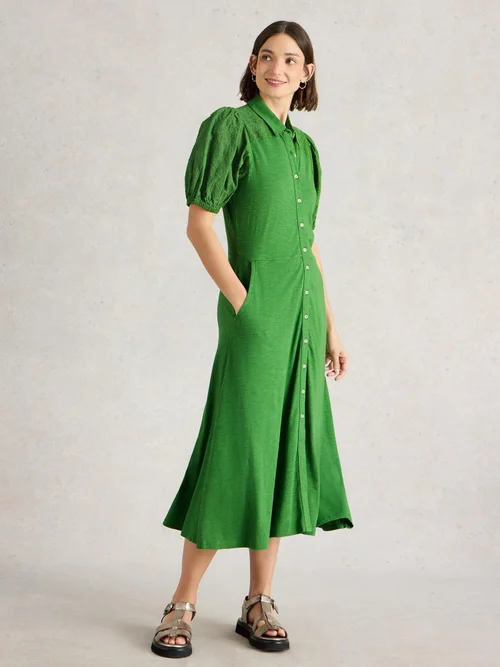 Besticktes Kleid Rua - Mid Green - 48/R Bild 1