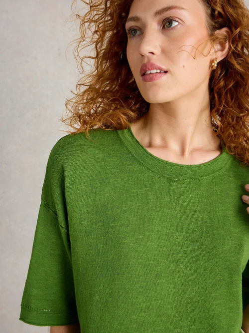 Top Kate aus Leinenmischung - Brt Green - 52 Bild 3