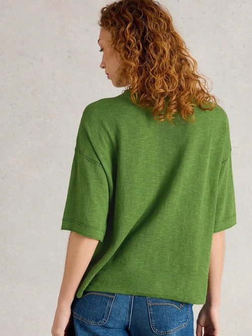 Top Kate aus Leinenmischung - Brt Green - 52 Bild 4