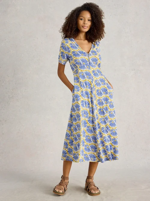 Jerseykleid Megan - Blue Pr - 52/R Bild 2