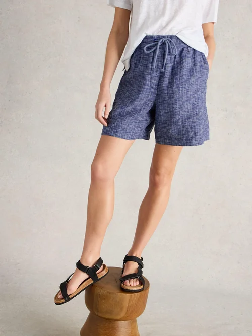 Leinen-Shorts Belle - Blue Mlt - 52 Bild 1