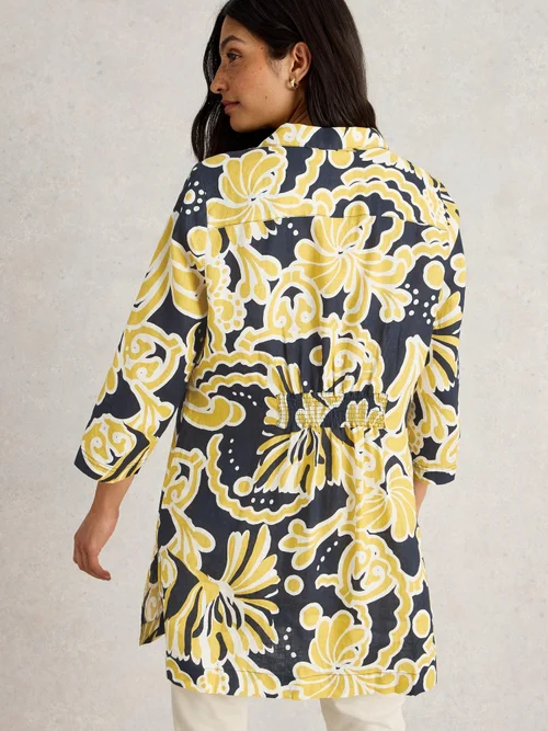 Leinentunika Blake - Yellow Pr - 52/R Bild 4