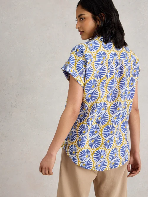 Bluse Ellie aus Bio-Baumwolle - Blue Pr - 42 Bild 4