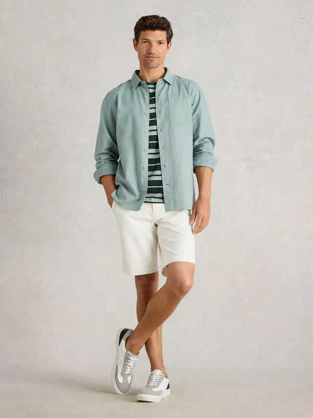 Langarmhemd Ely aus Leinen & Bio-Baumwolle