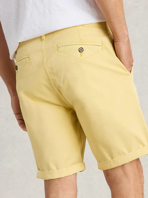 Chino-Shorts aus Bio-Baumwolle - Lgt Yellow - 40/R Bild 4