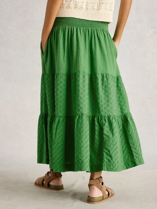 Maxirock Marissa mit Stickerei - Brt Green - 52/R Bild 4