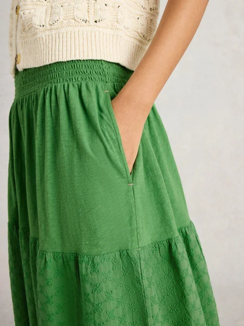 Maxirock Marissa mit Stickerei - Brt Green - 52/R Bild 3