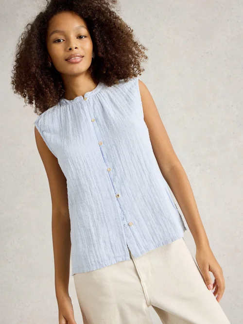 Ärmelloses Top Yasmin - Lgt Blue - 52 Bild 3