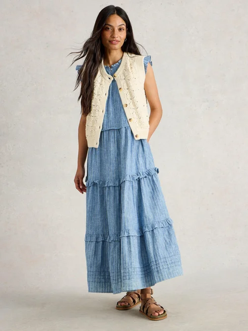 Gestreiftes Maxikleid Rosie - Blue Mlt - 40/R Bild 2