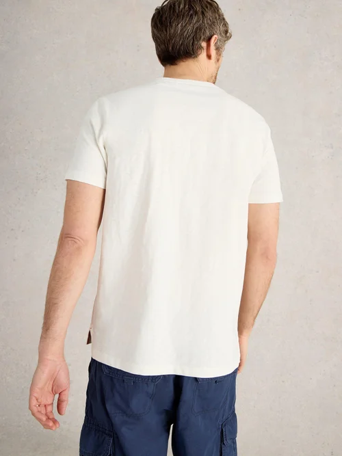 T-Shirt Abersoch mit Fisch-Motiv - White Pr - S Bild 4