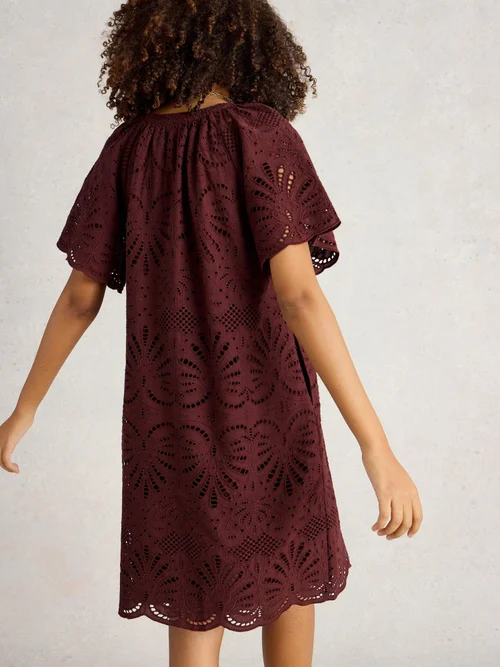 Kleid Lindsay aus Lochspitze - Dk Red - 52/R Bild 4