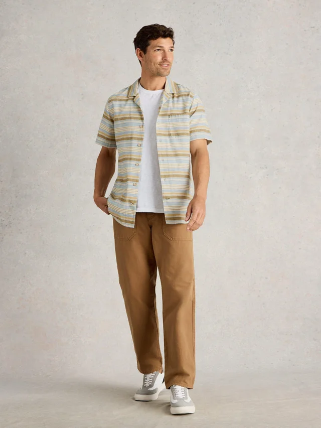 Gestreiftes Kurzarmhemd