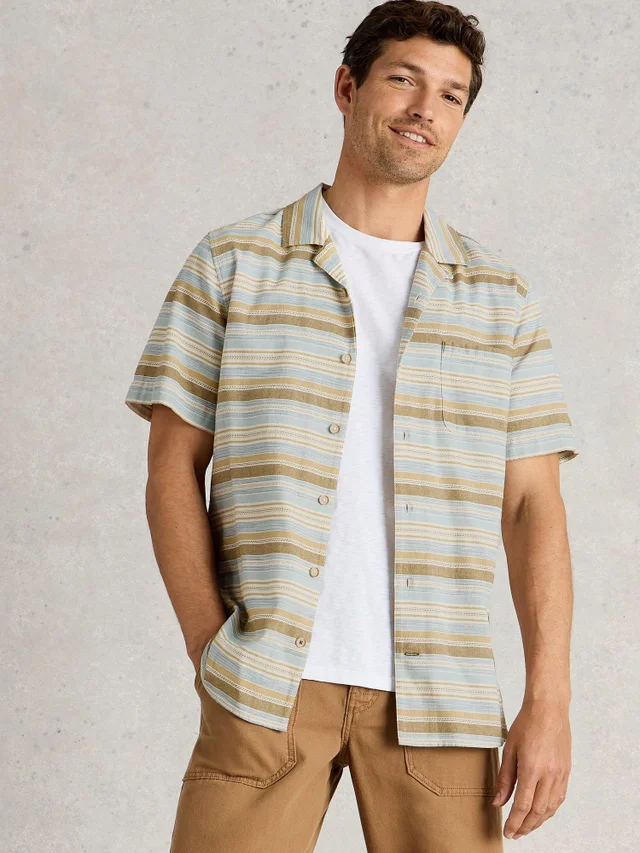 Gestreiftes Kurzarmhemd