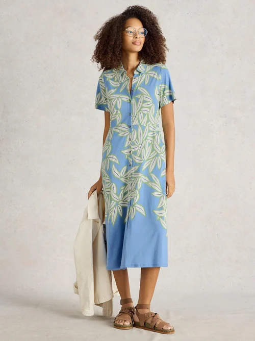 Blusenkleid Rua aus Jersey - Blue Pr - 52/R Bild 2