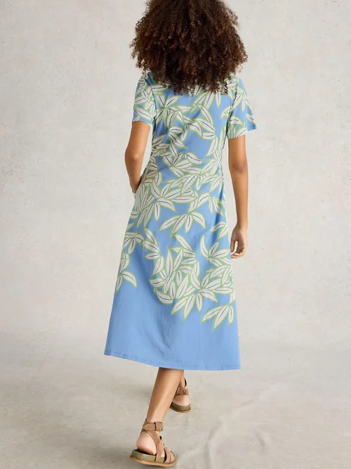 Blusenkleid Rua aus Jersey - Blue Pr - 52/R Bild 4
