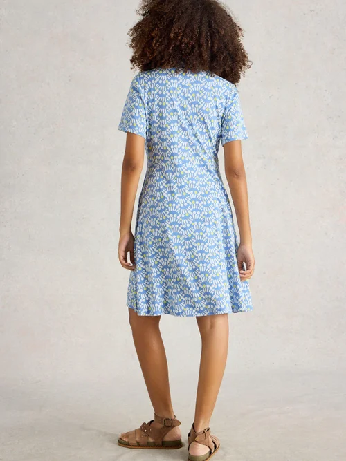 Blusenkleid Ria aus Jersey - Blue Pr - 52/R Bild 4
