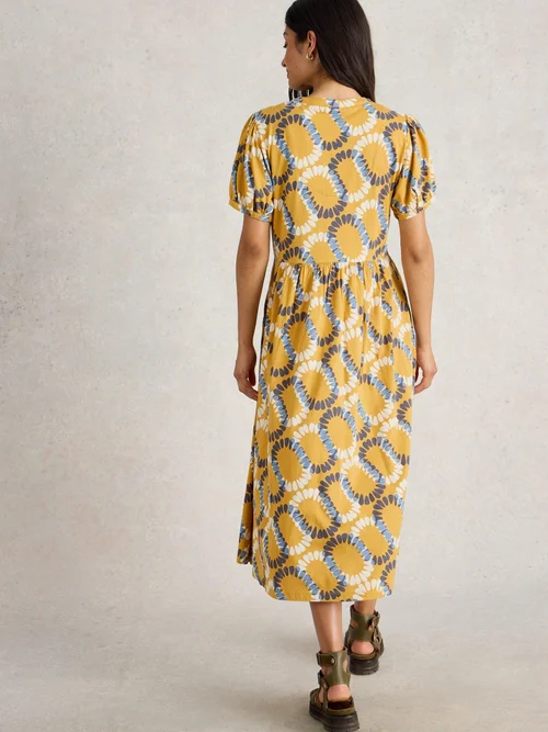Jerseykleid Leah - Yellow Mlt - 34/R Bild 4