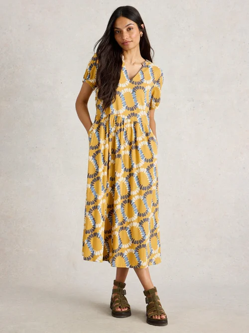 Jerseykleid Leah - Yellow Mlt - 52/R Bild 2
