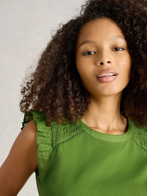 Top Paige aus Materialmix - Brt Green - 52 Bild 3