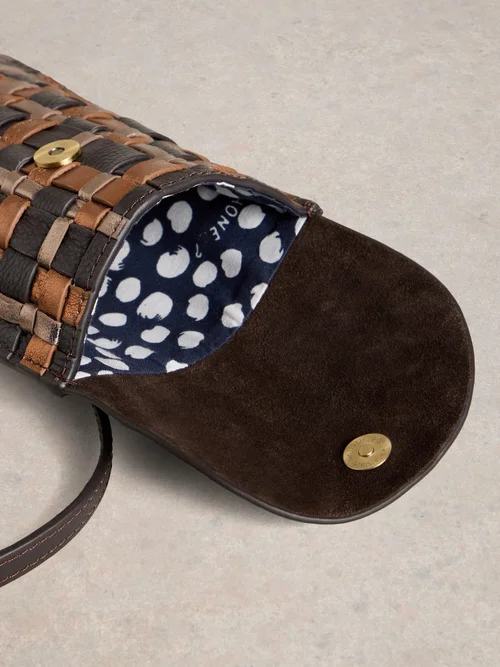 Handytasche Coco aus geflochtenem Leder Bild 3