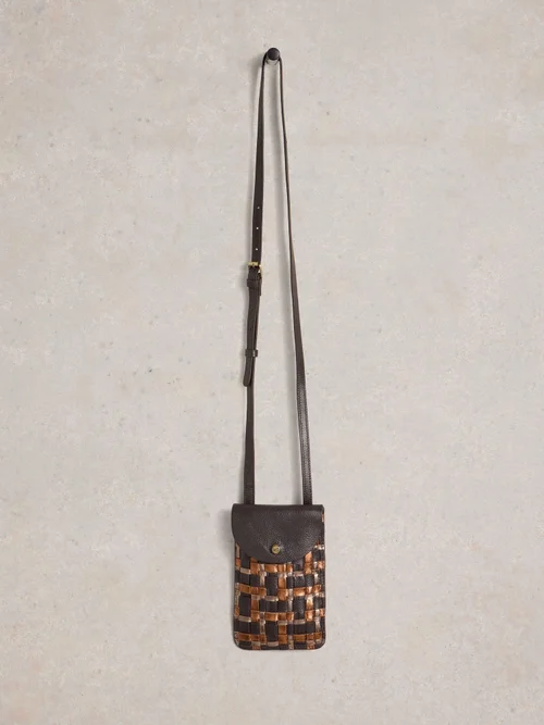 Handytasche Coco aus geflochtenem Leder Bild 2