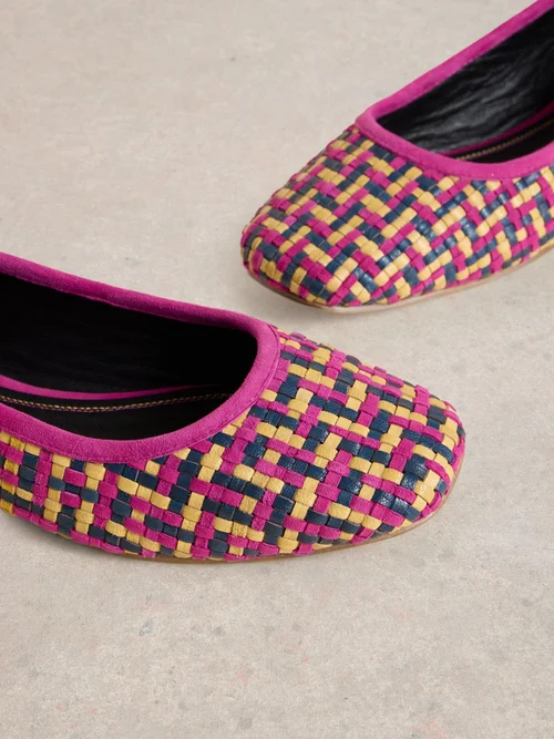 Geflochtene Ballerinas Ellie - Pink Mlt - 41 Bild 3