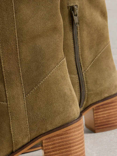 Wildlederstiefel Izzy - Khaki Grn - 37 Bild 3