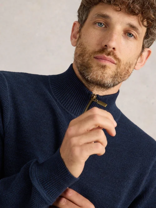Pullover Attadale mit Trichterkragen - Dark Navy - XXL Bild 3