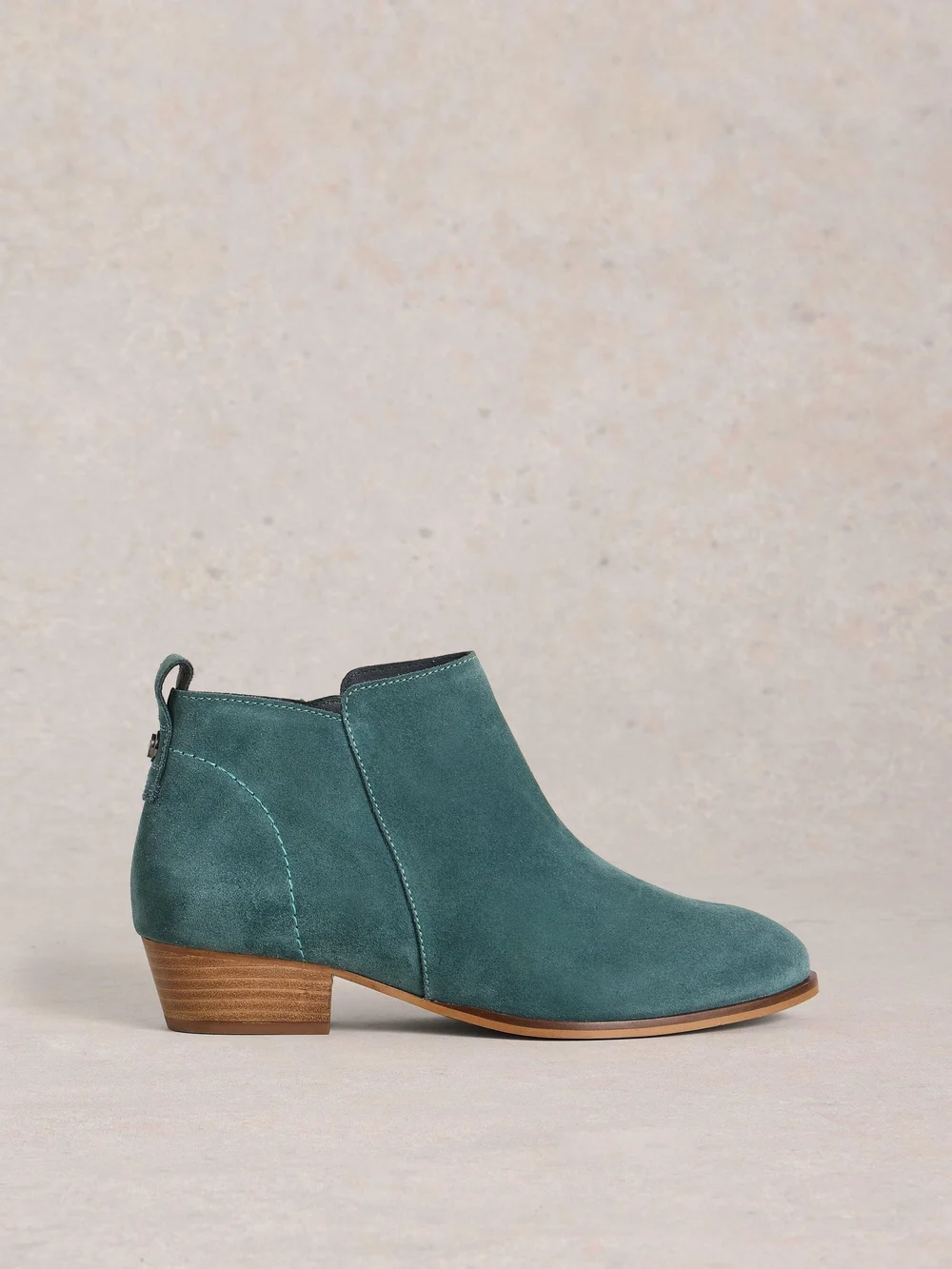 Wildlederstiefeletten mit weiter Passform - Mid Teal - 41 Bild 1