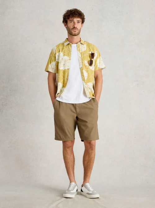 Shorts aus Leinenmischung - Dk Nat - 40/R Bild 2