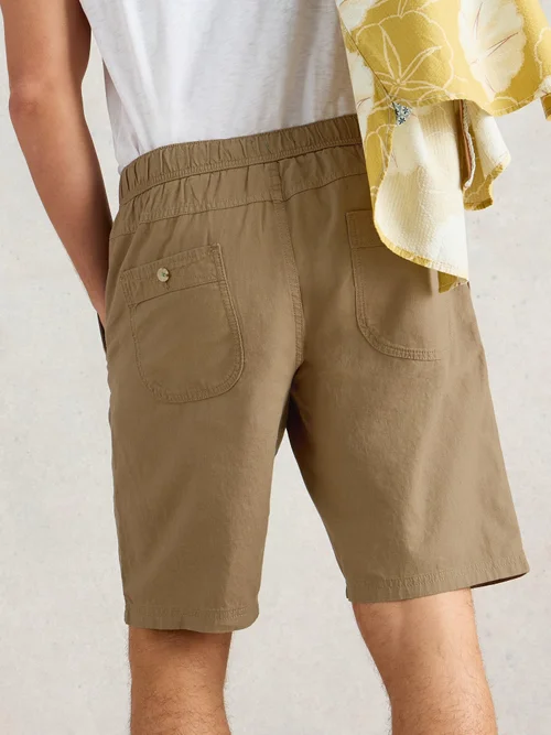 Shorts aus Leinenmischung - Dk Nat - 40/R Bild 4