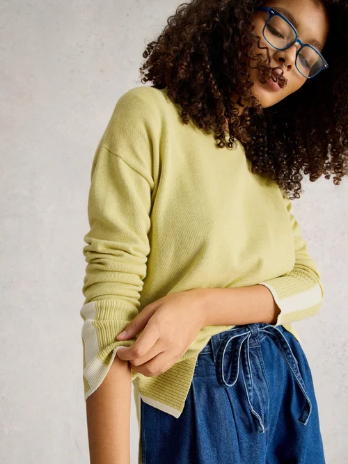 Pullover Olive - Lgt Yellow - 52 Bild 3