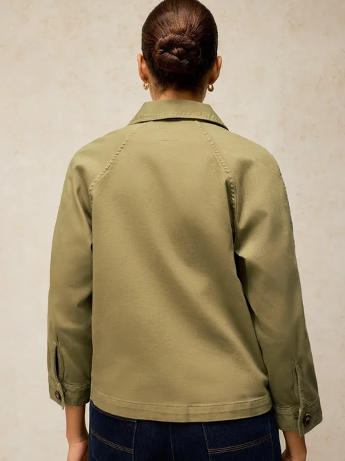 Jeansjacke Eden - Khaki Grn - 52/R Bild 4