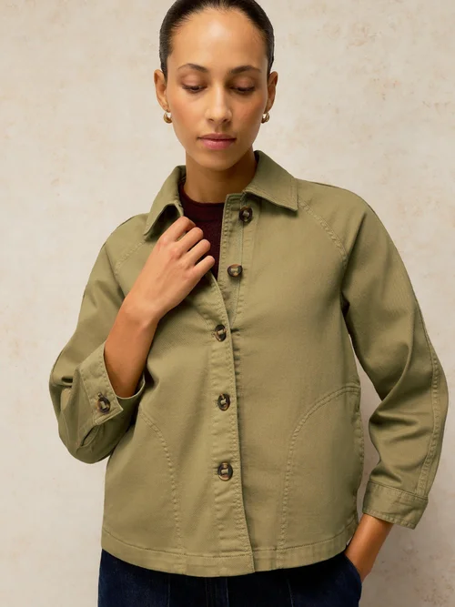 Jeansjacke Eden - Khaki Grn - 52/R Bild 3