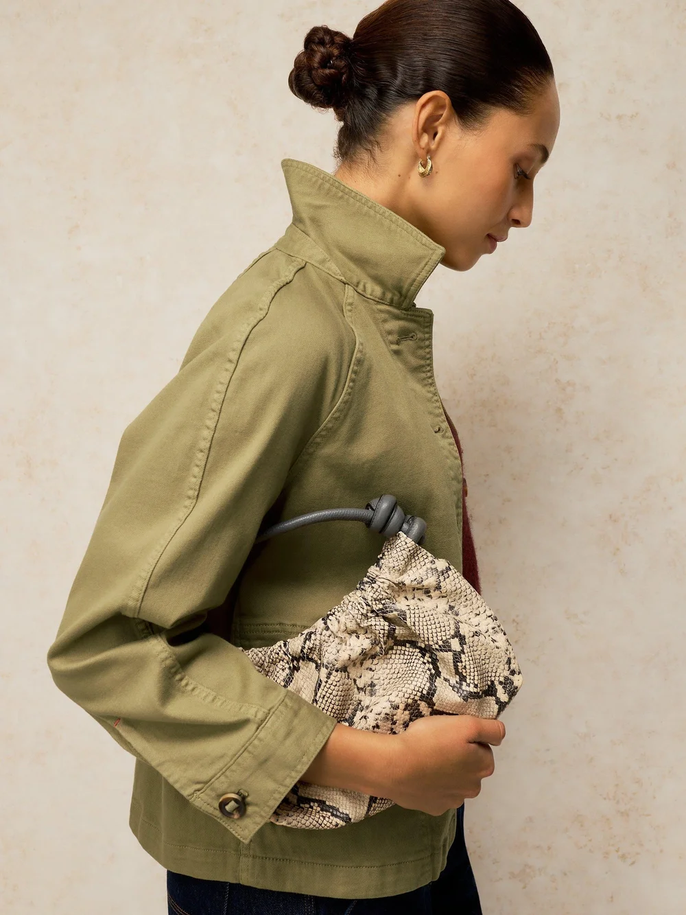 Jeansjacke Eden - Khaki Grn - 52/R Bild 1